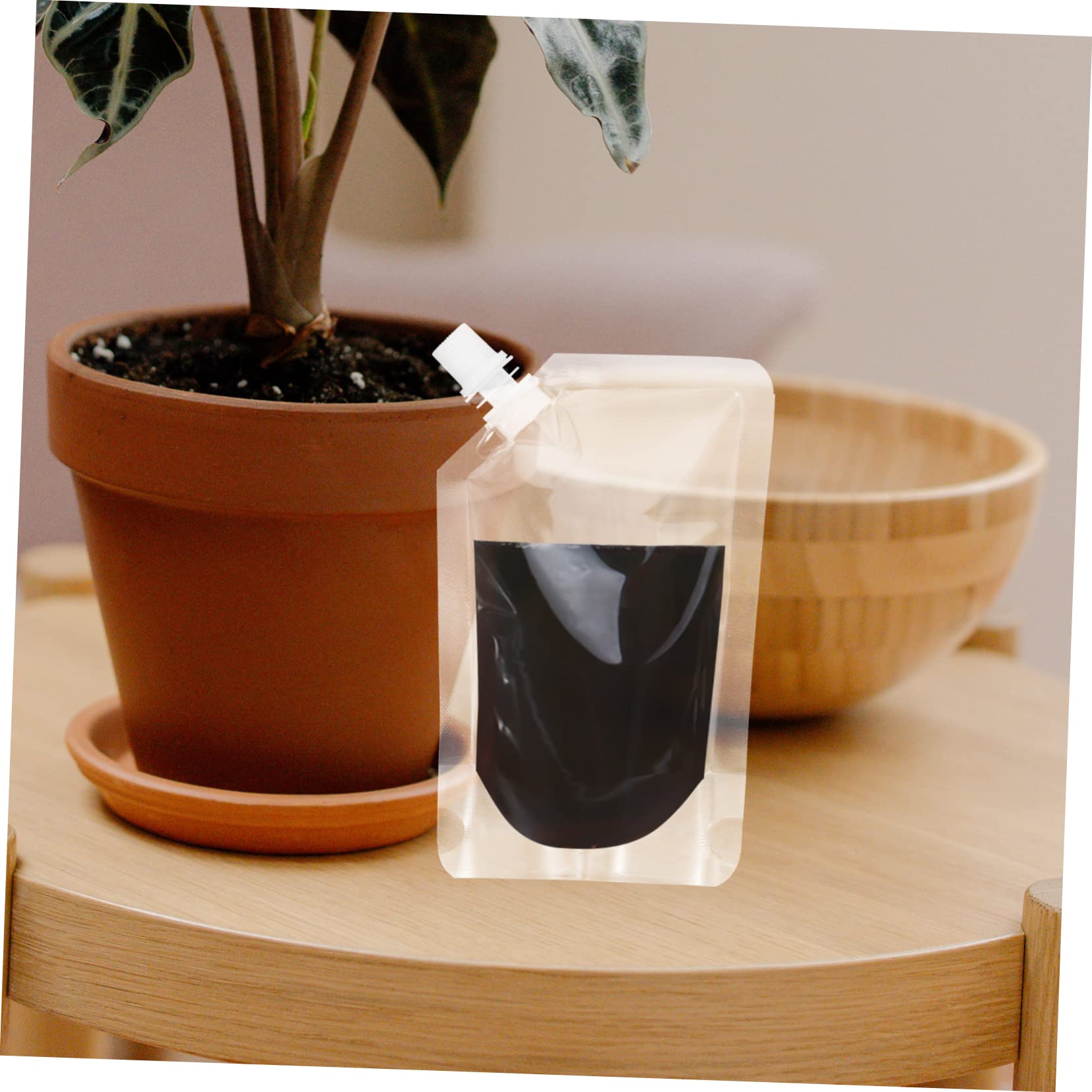 Amazon | 1 セット 水 中華 パウチ 袋 使い捨て 水筒 ドリンク 漏れ 