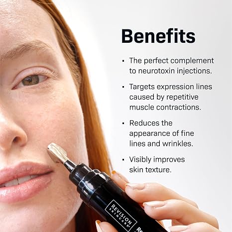 Revision Skincare RevoxTM Line Relaxer, Targeted Under Eye Serum with Hyaluronic Acid, Improves Fine Lines and Wrinkles