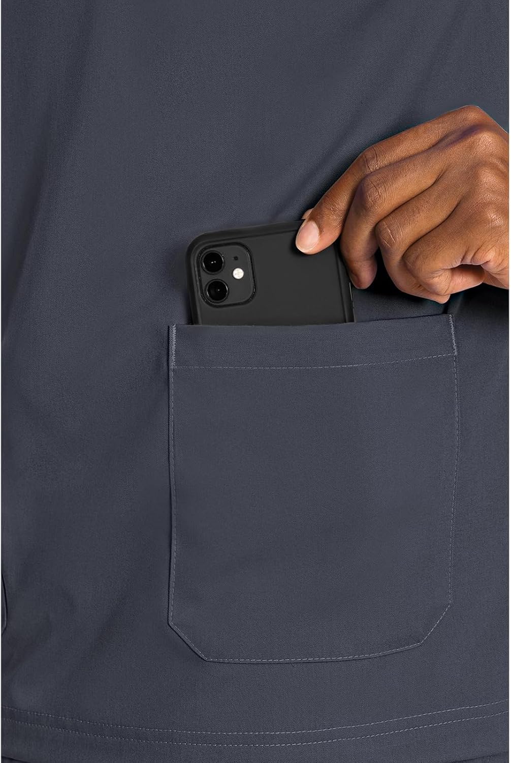 Med Couture Men's Scrub Top Wescott with 3 Pockets & 2-Way Stretch and Ultra Soft Fabric - MC7477 - Image 2