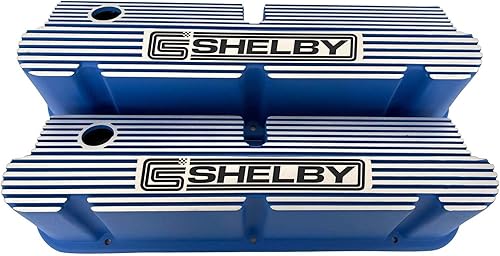Miniatura 1 de Compatible con Ford Windsor - CS Shelby - Cubiertas de válvula Shelby, azul - Ansen USA