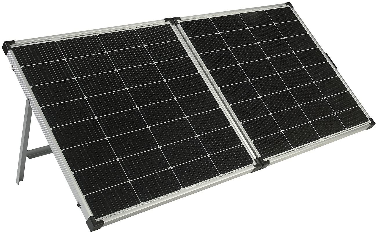 revolt Solarmodul faltbar: Faltbares Solarpanel mit monokristallinen Zellen, Versandrückläufer (Solarpanel-Koffer, Stromversorgungen Notfall, 12V)