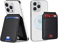 Vista 6 de Cavor Cartera magnética y tarjetero para Apple Magsafe, Negro, Bolsa