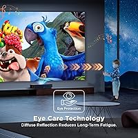 Vista 7 de NothingProjector ALR Screen for Ultra Short Throw Projector, 95% Ambient Ceiling Light Rejecting, 100 inch, 4K/8K UHD, Active 3D, Fixed Frame 16:9