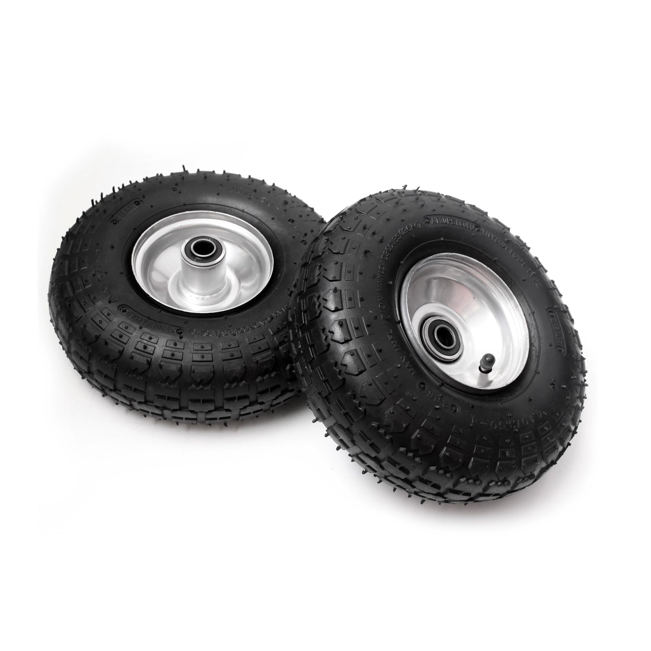 Product Pro - Rueda neumática de 2 x 10 pulgadas 4.10/3.50-4 para eje de eje de 16 mm