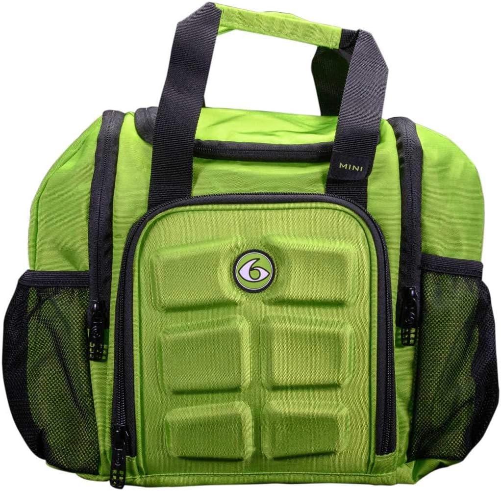 6 Pack Fitness Mini Innovator 3 Meal Management System (Lime/Black)