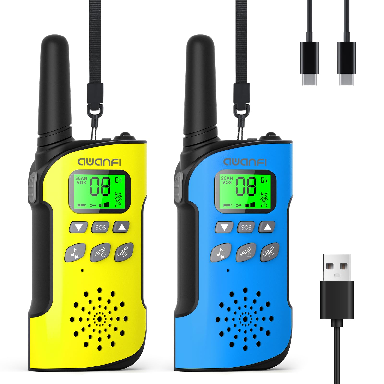 talkie walkie rechargeable 2 pièces