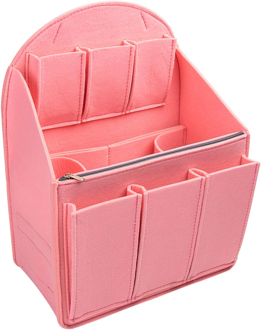 PG6 FF1 Felt Multipocket Insert Fabric Purse Organizer for Tote & Handbag & Backpack