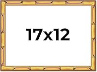 Vista 74 de Poster Palooza Marco de madera maciza de bambú dorado de 12 x 8 pulgadas con acrílico UV, respaldo de tablero de espuma y accesorios para colgar