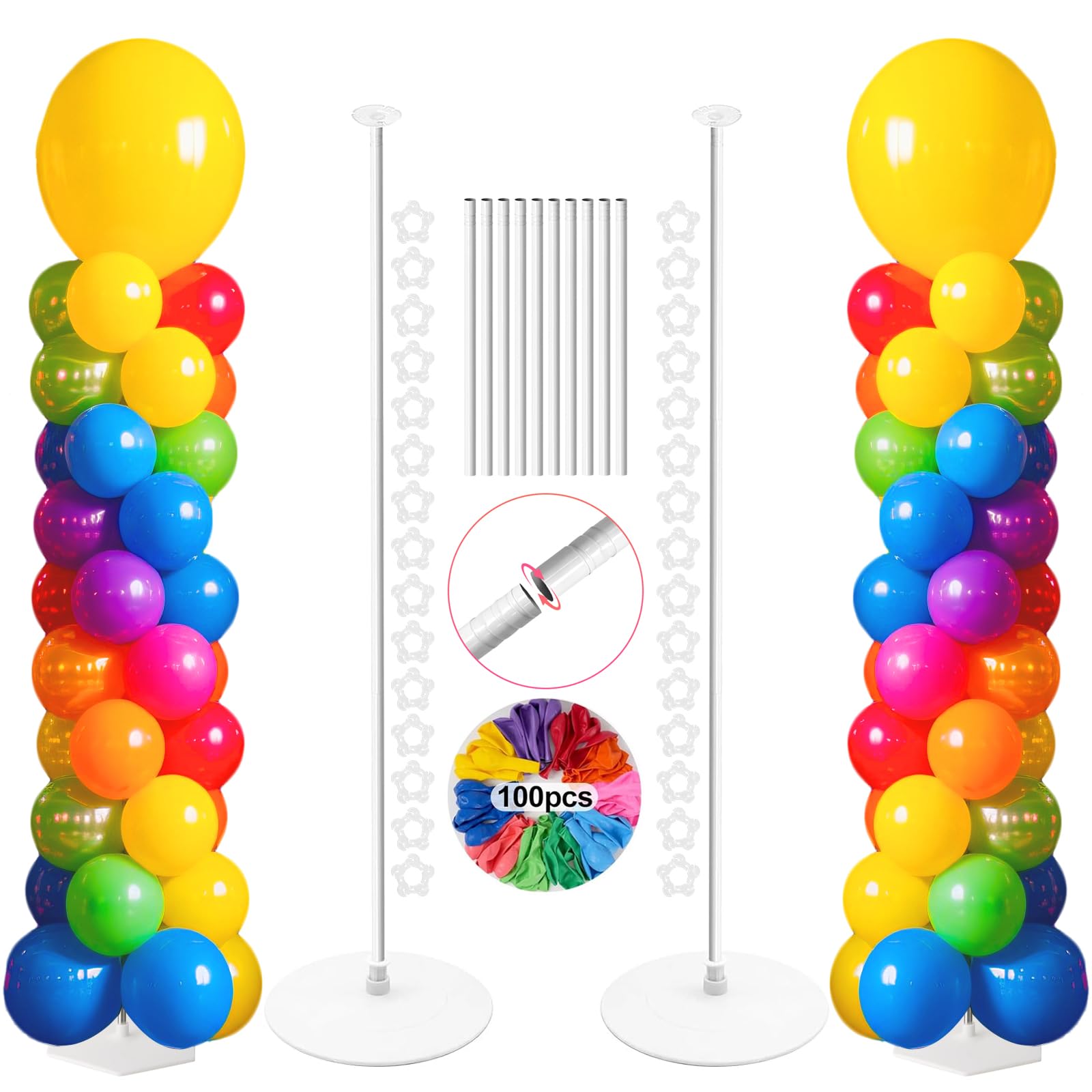 【新品】bordersatbalcony BALLOON PEPLUM TANK Amazon.com: Tamodan Adjustable balloon columns set of 2 with