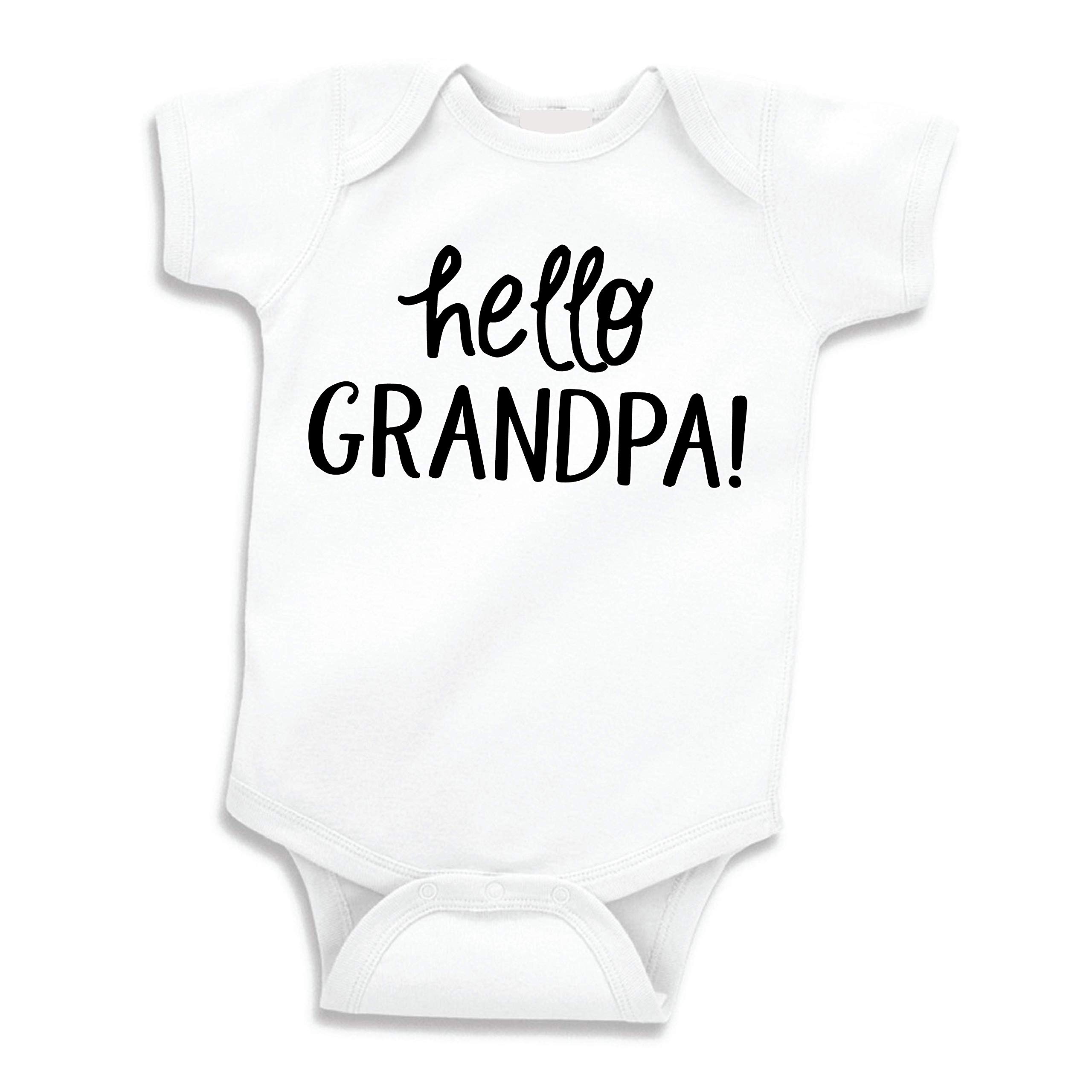 Surprise Pregnancy Announcement for Grandpa, Hello Grandpa (0-3 Months)