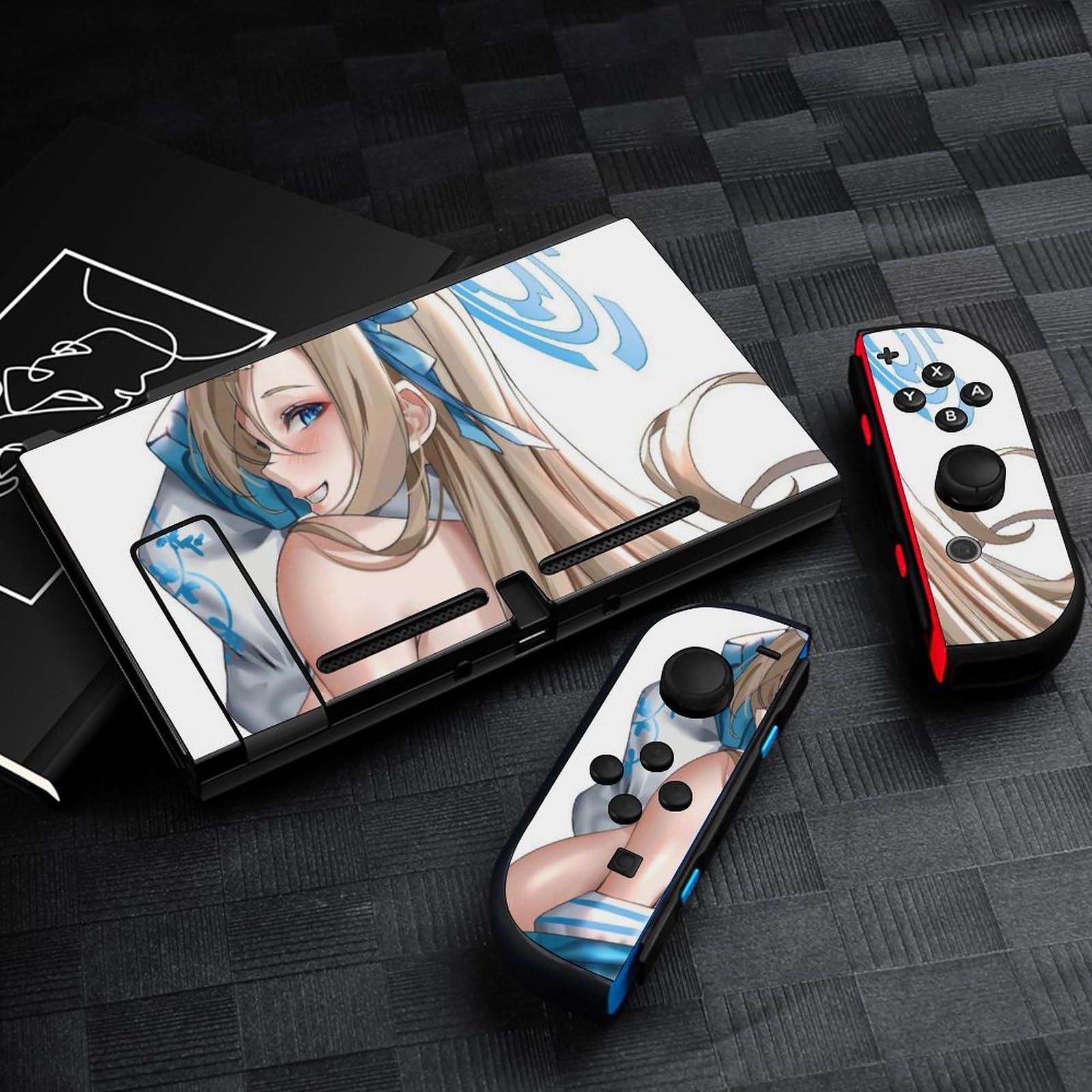 Nintendo Switch本体一式 鬼滅の刃スキンシート貼付済 Nintendo Switch