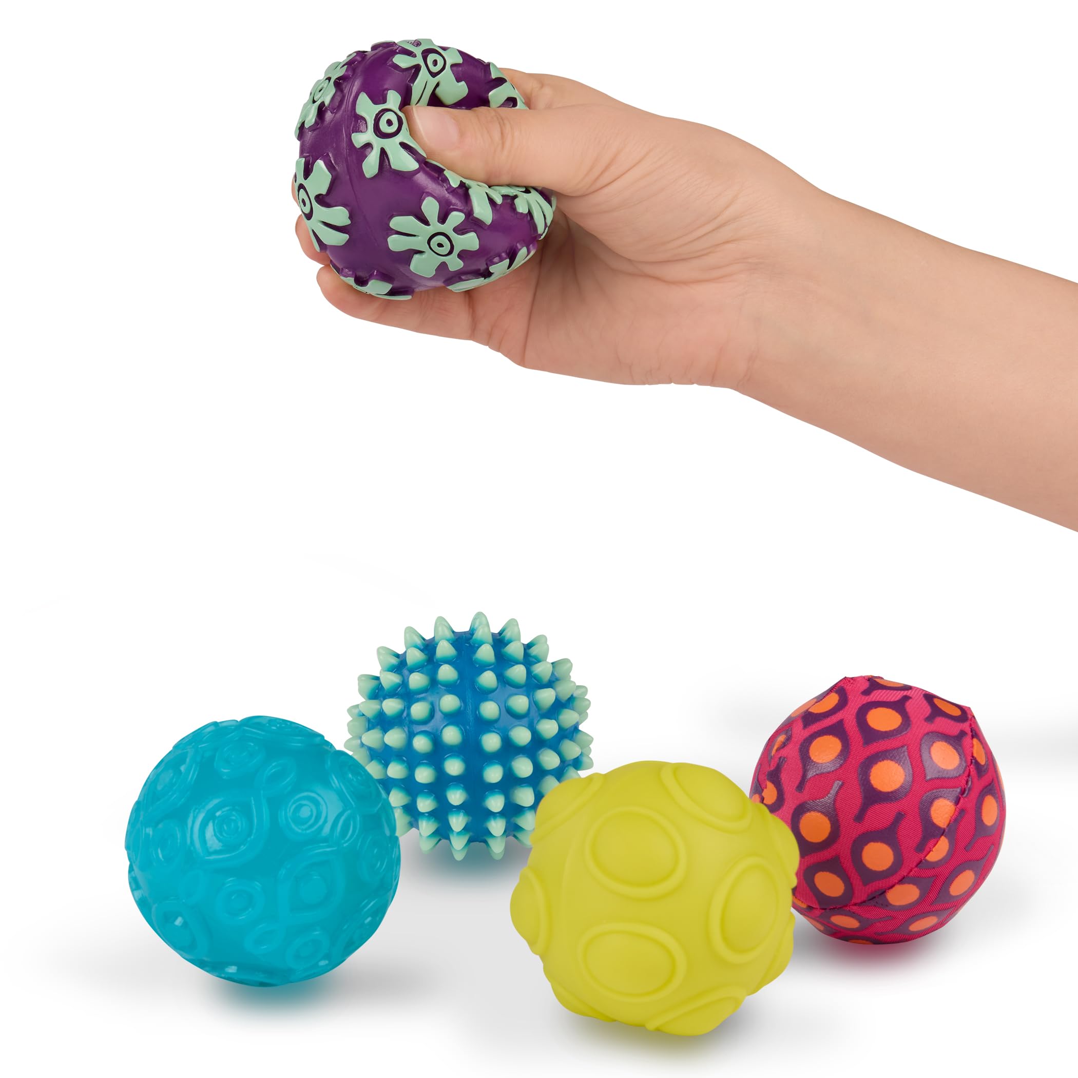 DORON & CHARLIE - Sensorische Ballen - Kinderopvang Accessoire - 056365 - Diverse Kleuren - Siliconen - Verschillende Vormen - Baby Speelgoed - 1e