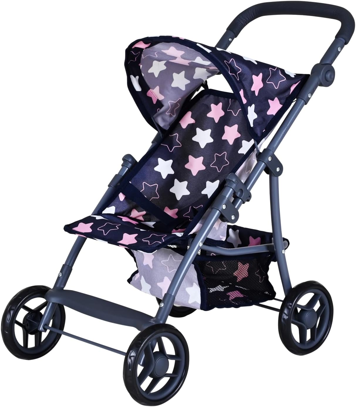 Knorrtoys Liba 16843 Doll's Buggy Star Blue Pink