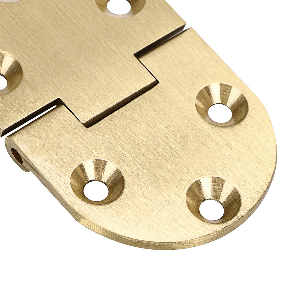OwnMy 2 Pcs Solid Brass Hinges, Drop Front Desk Drawer Butt Hinge for