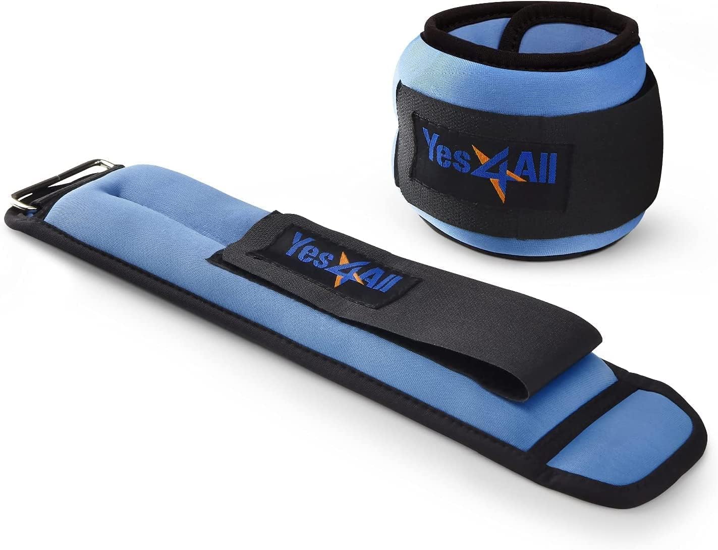 Yes4All Peso Caviglia in neoprene (0,9 kg - 4,5 kg) - Pesi unisex per la caviglia per camminare, arrampicarsi e fare ginnastica
