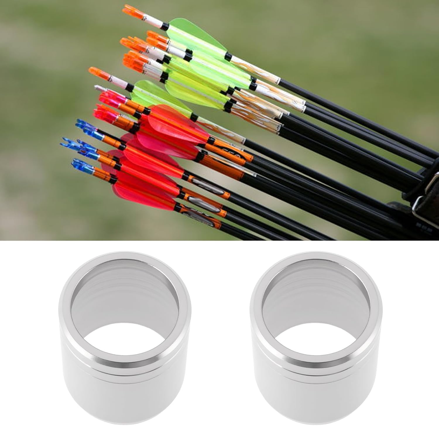 Create idea 20x Protector Nock Collars Protective Rings for Carbon Arrows Archery for OD 7.2mm Arrow Shaft Arrow Protector