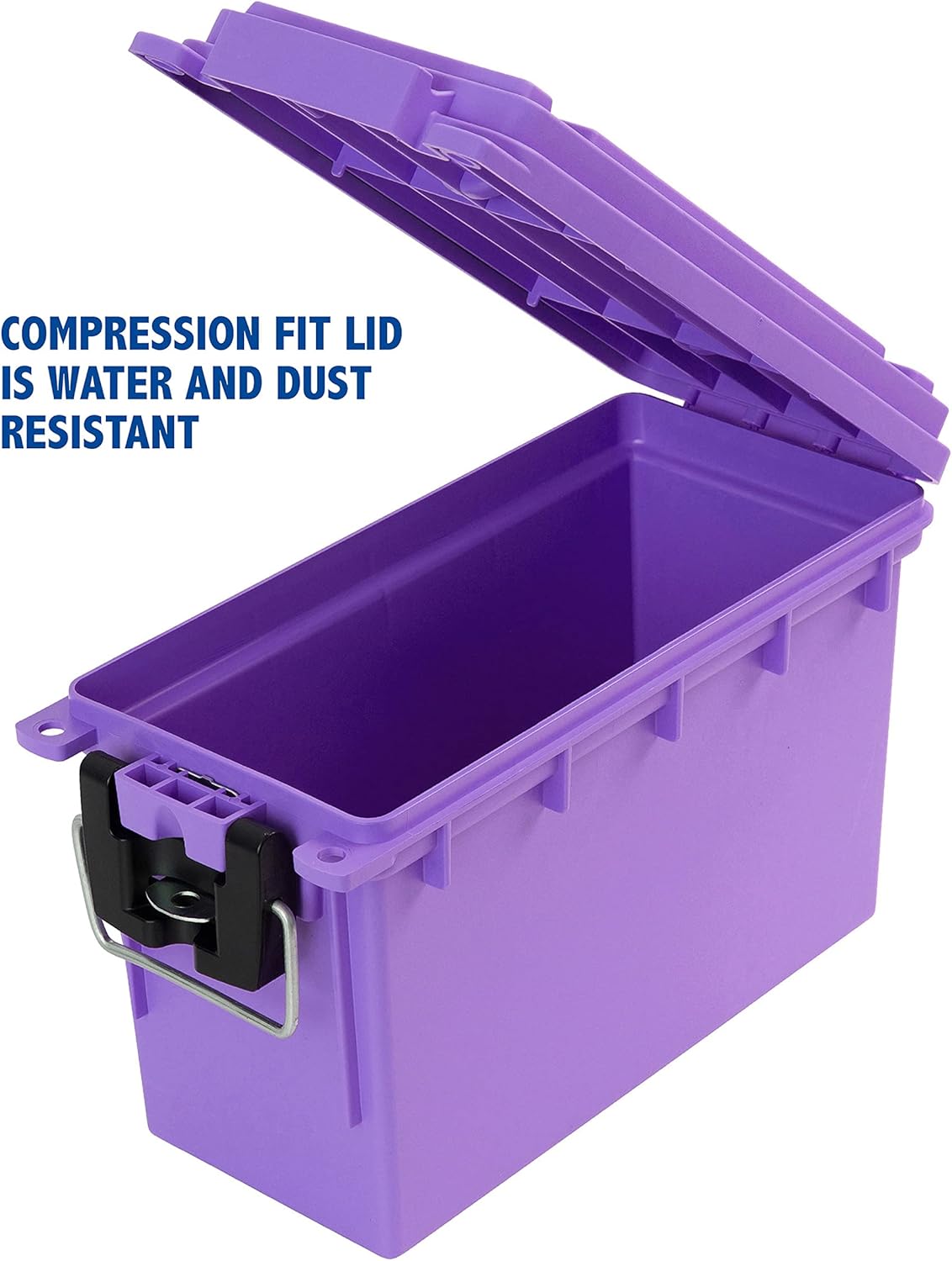 Sheffield 12632 Ammo Storage Box, .30 Cal, Water Resistant, Purple (Pack of 6)