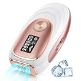 LYSMOSKI Laser Hair Removal, IPL Hair Removal with Ice-Cooling System for Painless & Long-Lasting Result, Safe At-Home Hair Remover Device for Armpits Back Legs Arms Face Bikini Line, Rose Gold