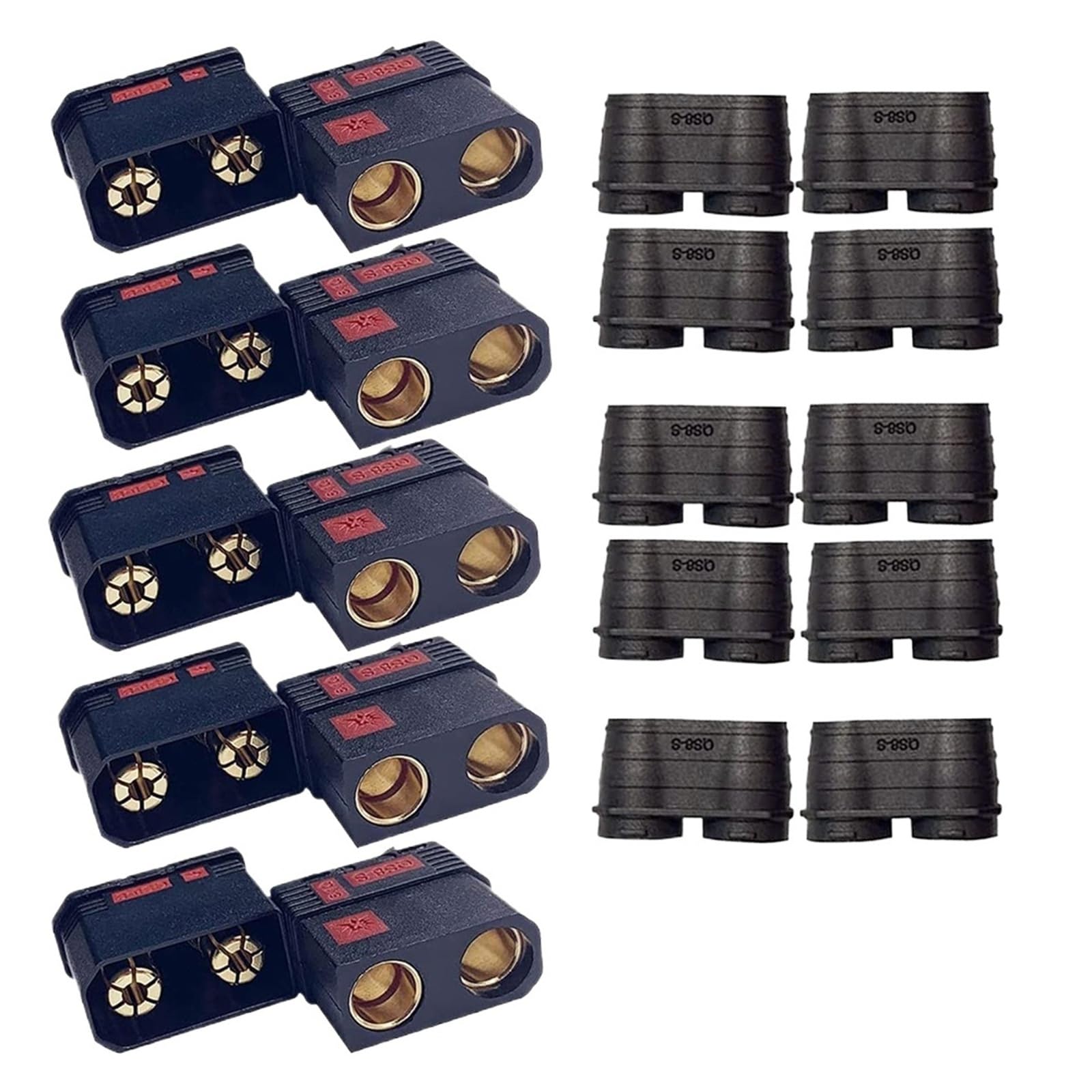QS8-Stecker und -Buchse, aktuelle Qs8-Spark-Stecker-Anwendung mit ferngesteuerter Spielzeug-Drohne(5Pais QS8)