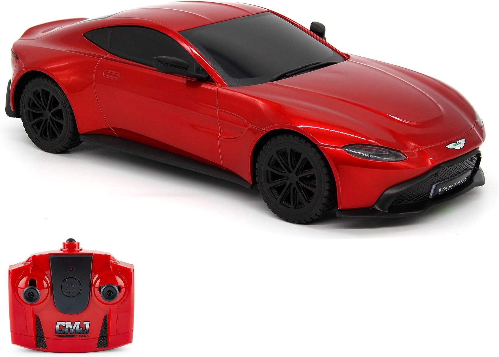 CMJ RC Cars™ Aston Martin Vantage Officially Licensed Remote Control Car. 1:24 Scale Red