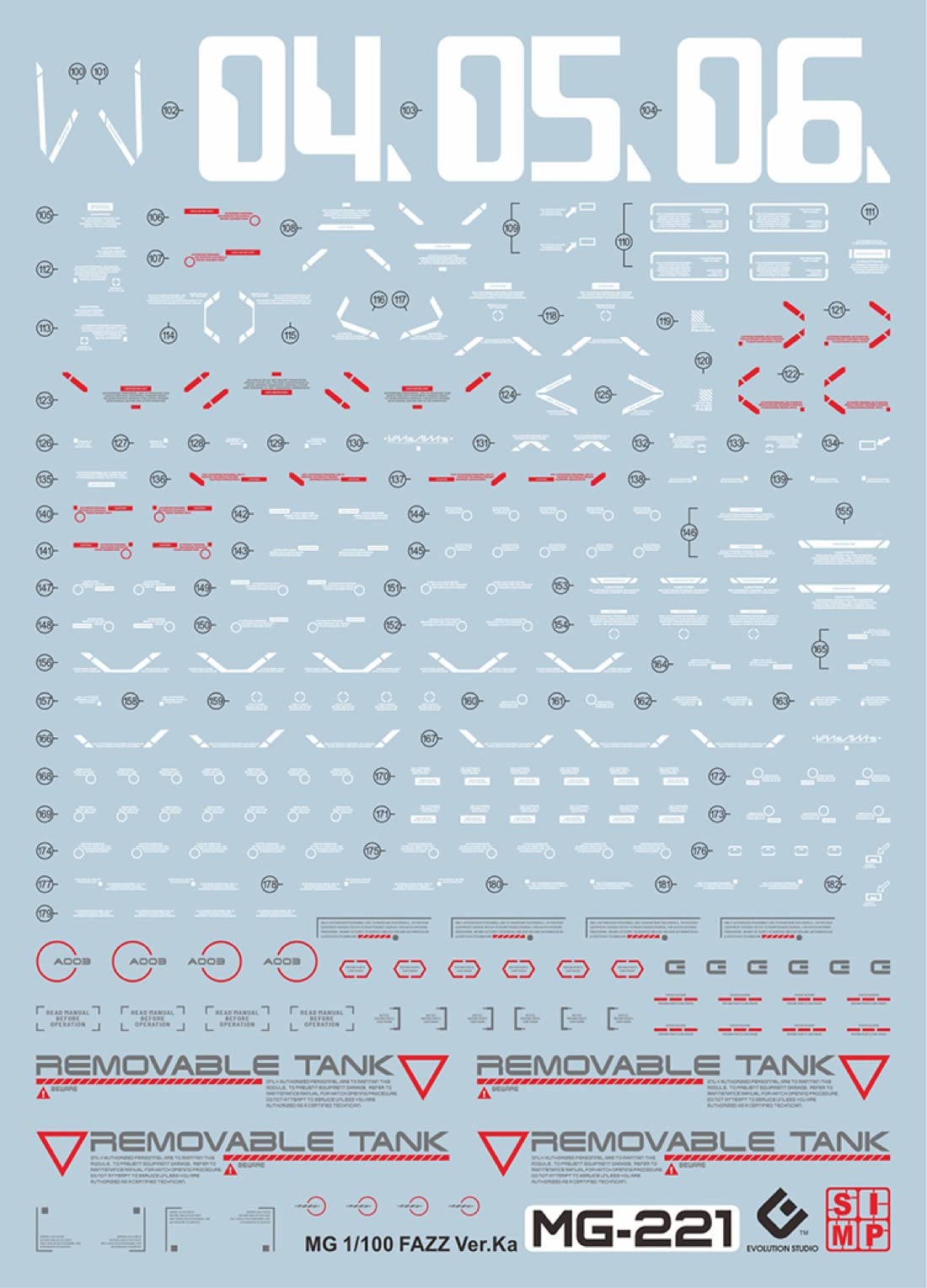Amazon | 蛍光!! HG RG MG PG RE HiRM ロボット MS ディテールアップ