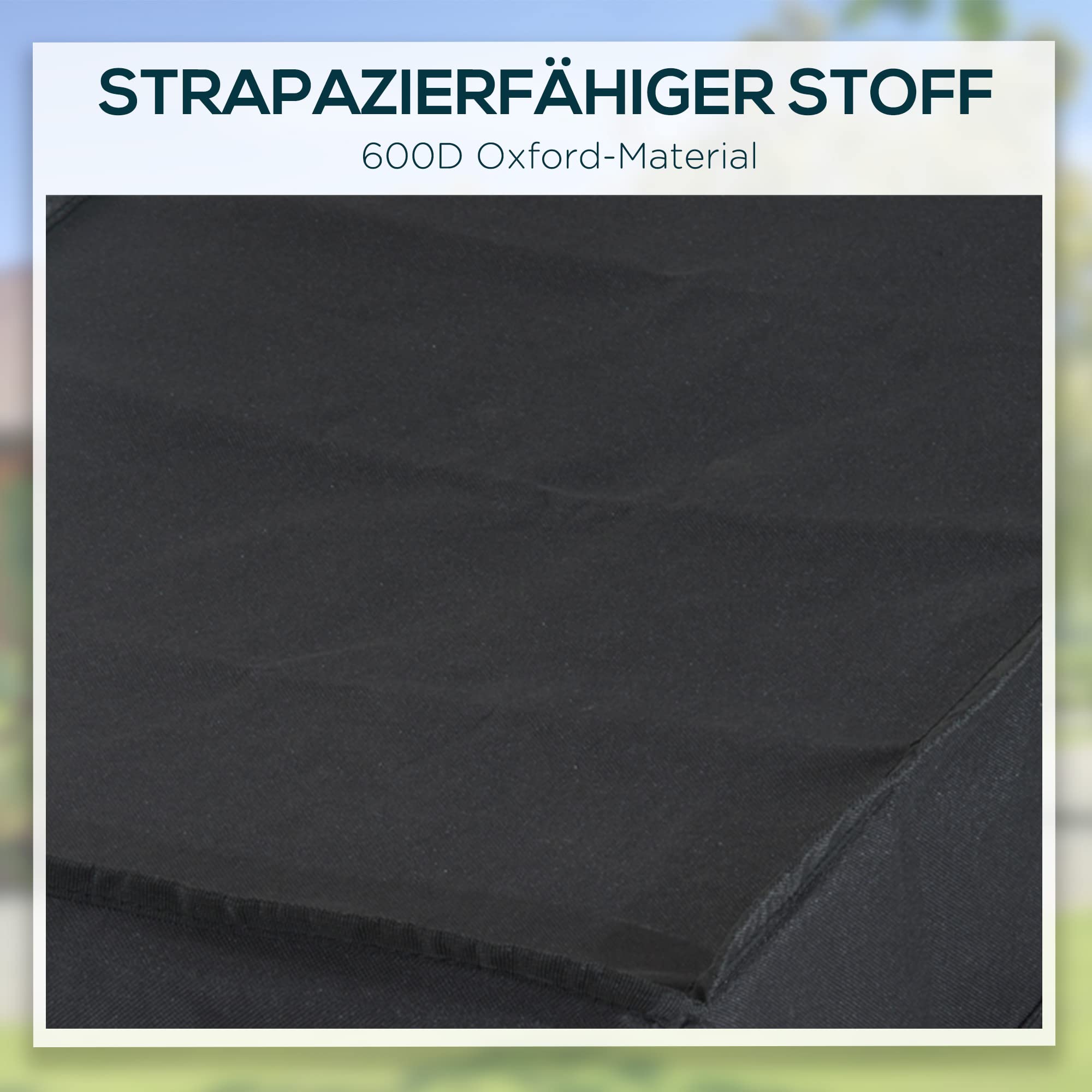 HOMCOM Fahrradanhänger Lastenanhänger mit Schutzplane, Transportwagen bis 40 kg, 144 x 59 x 80 cm