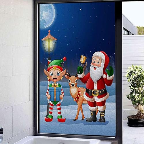 Pegatinas de ventana anti UV sin pegamento esmerilado para ventana, protección solar de Navidad, adhesivo decorativo extraíble de vidrio