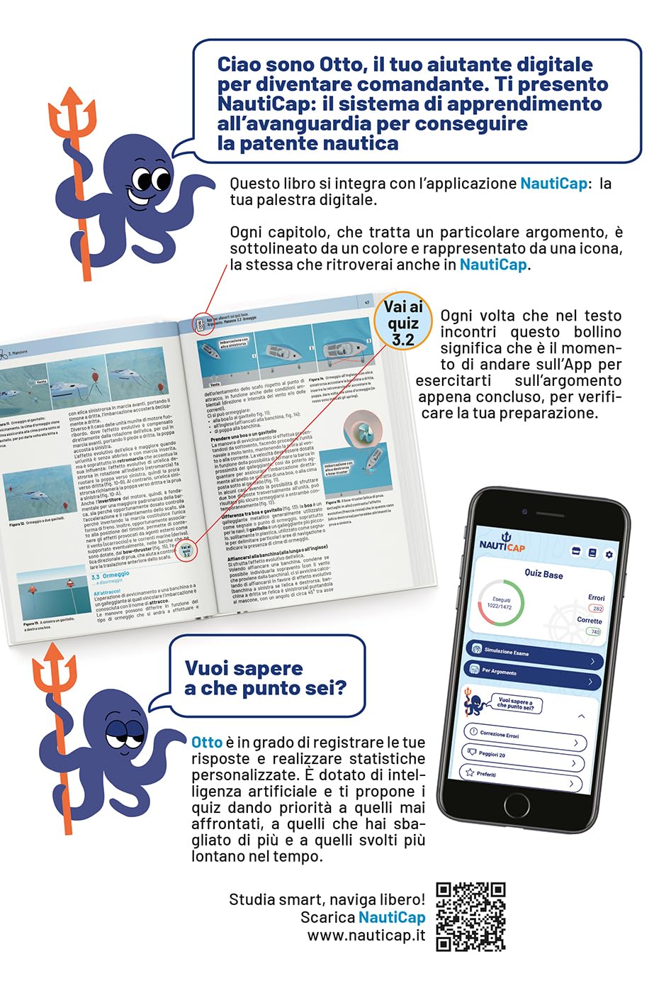 La nuova patente nautica entro le 12 miglia, a vela e a motore. Nauticap: testo e app gratuita con quiz ministeriali e simulazioni d’esame, espandibile con contenuti premium