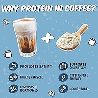 Vista 6 de Renude Collagen Crush - Crema en polvo para café, péptidos de colágeno bovino alimentados con pasto, 0.35 oz de proteína por porción, soporte