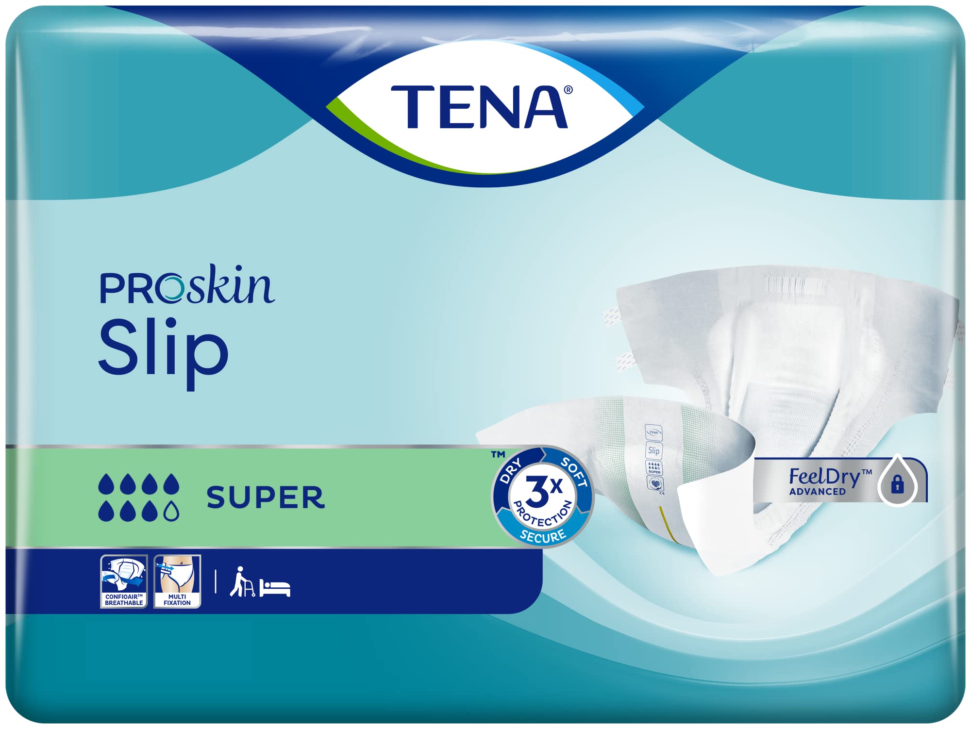 Tena Slip Super - Gr. L - Windelhose - 92-144 cm Hüftumfang - 84 Stück