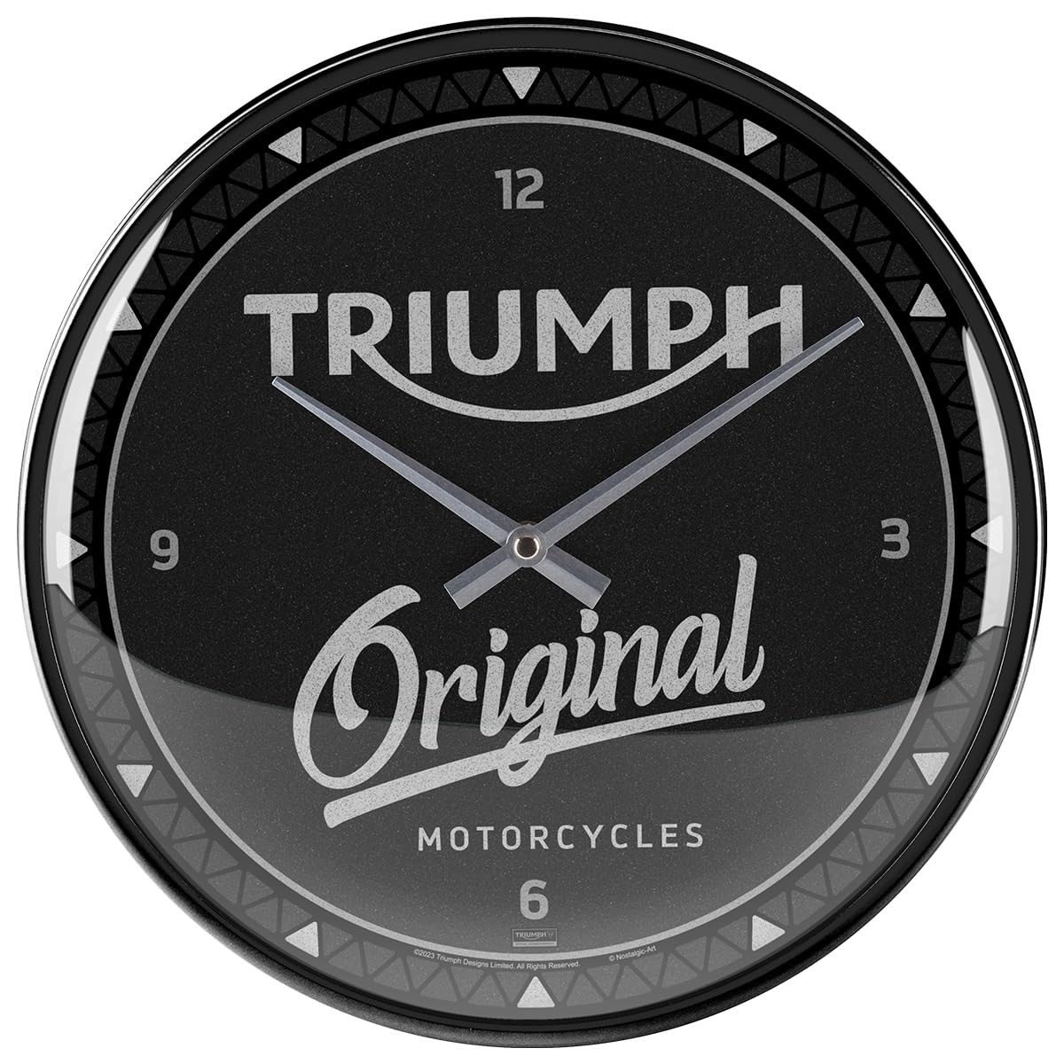 Horloge rétro Triumph Ø 31 cm : fini les murs vides et tristes