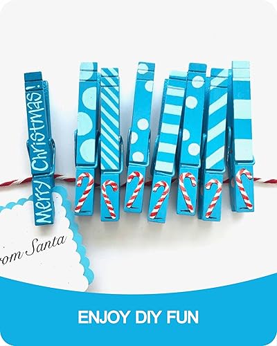 Vista 50 de Alfileres de ropa de madera para manualidades, pinzas de cierre de agarre fuerte, clips de ropa de madera de abedul, pinzas de ropa para colgar