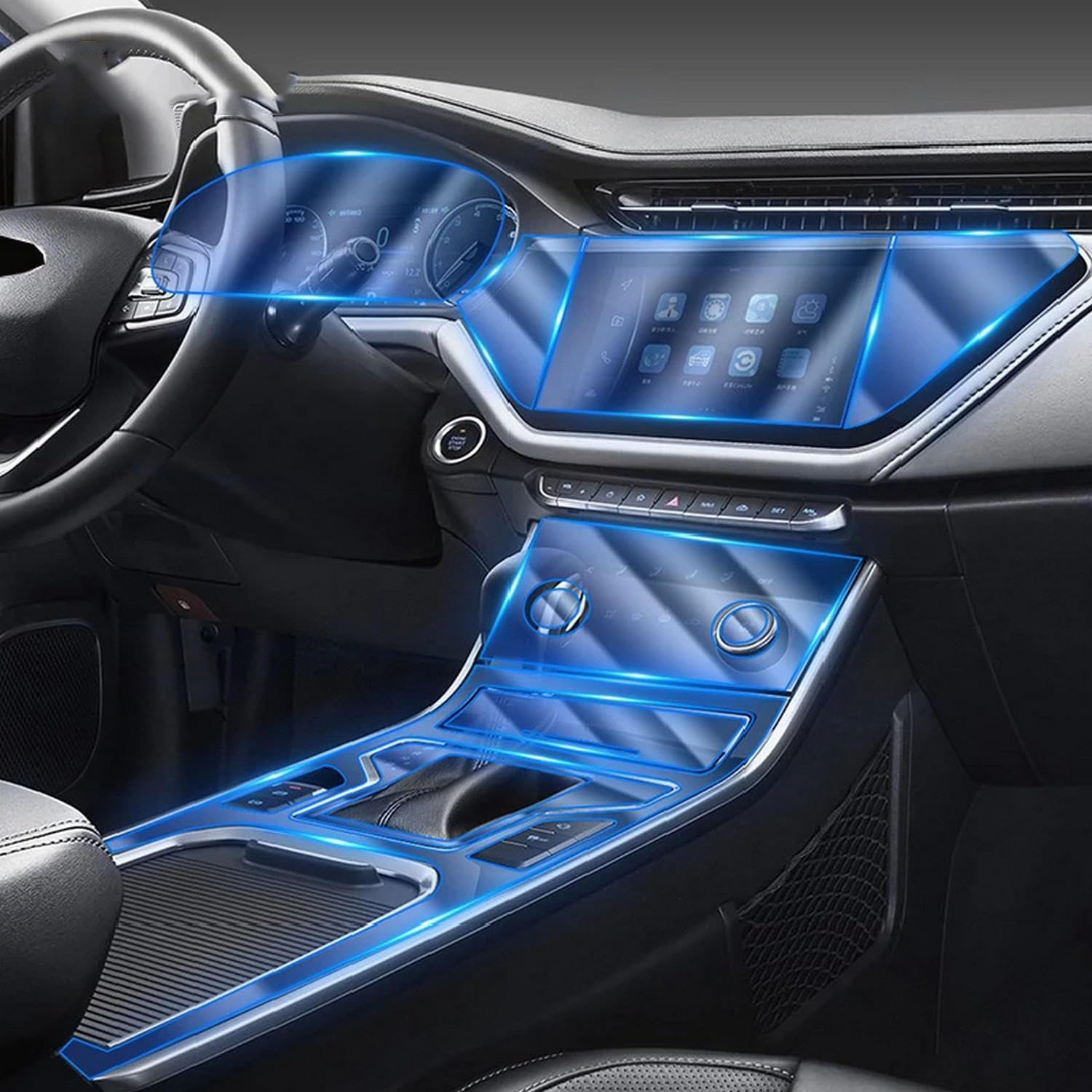Film protecteur TPU intérieur haut de gamme pour console Chery Arrizo GX 2018-2023