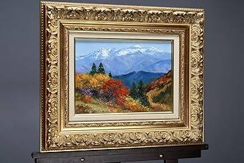 佐間田敏夫、【安曇野・有明山（長野県松川村）】、希少な額装用画集