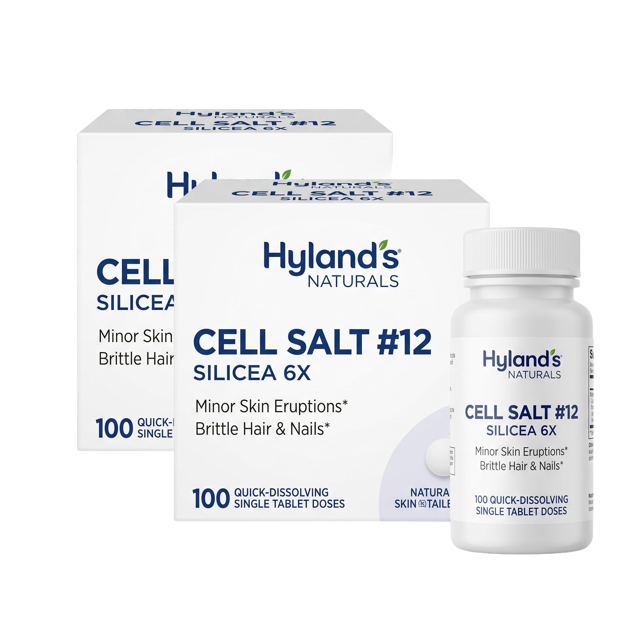 Hyland's Cell Salt #12 Silicea 6X for Acne, Blackheads, Hair & Nails, 100ct — Amazon image 6