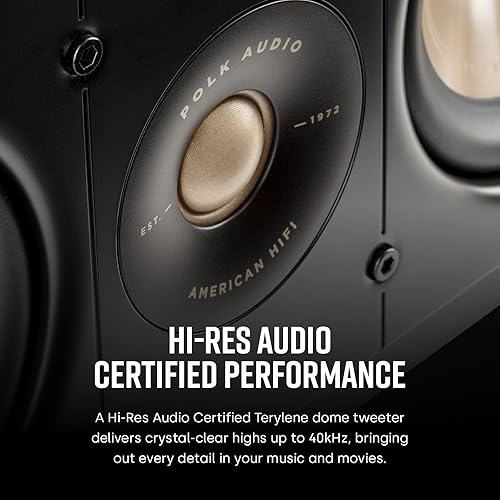 Miniatura 5 de Polk Signature Elite ES30 - Altavoz de canal centralcon certificación de audio de alta resolución, compatible con Dolby Atmos y DTSX, tweeter de 1