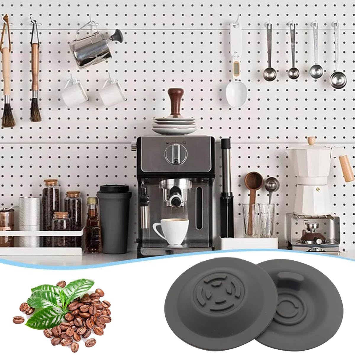 2 Stück Reinigungsscheiben 54mm - Silikon Backflush Für Espressomaschinen