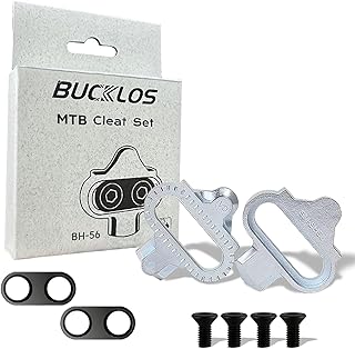 BUCKLOS BUCKLOS SPD Pedals PD-M680 Mountain Bike Clip in SPD Flat Combo Dual Sided Pedals - Road Bike MTB Clipless Sealed Bearing Bicycle Clips Pedal Compatible with Shimano SPD Cleats (Black…