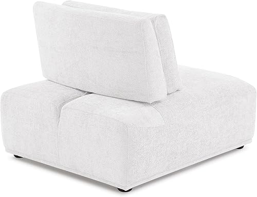 Miniatura 10 de Furniture of America Tatiana - Moderno sofá modular de felpilla de 3 plazas con respaldo ajustable para sala de estar, oficina, combinación libre,