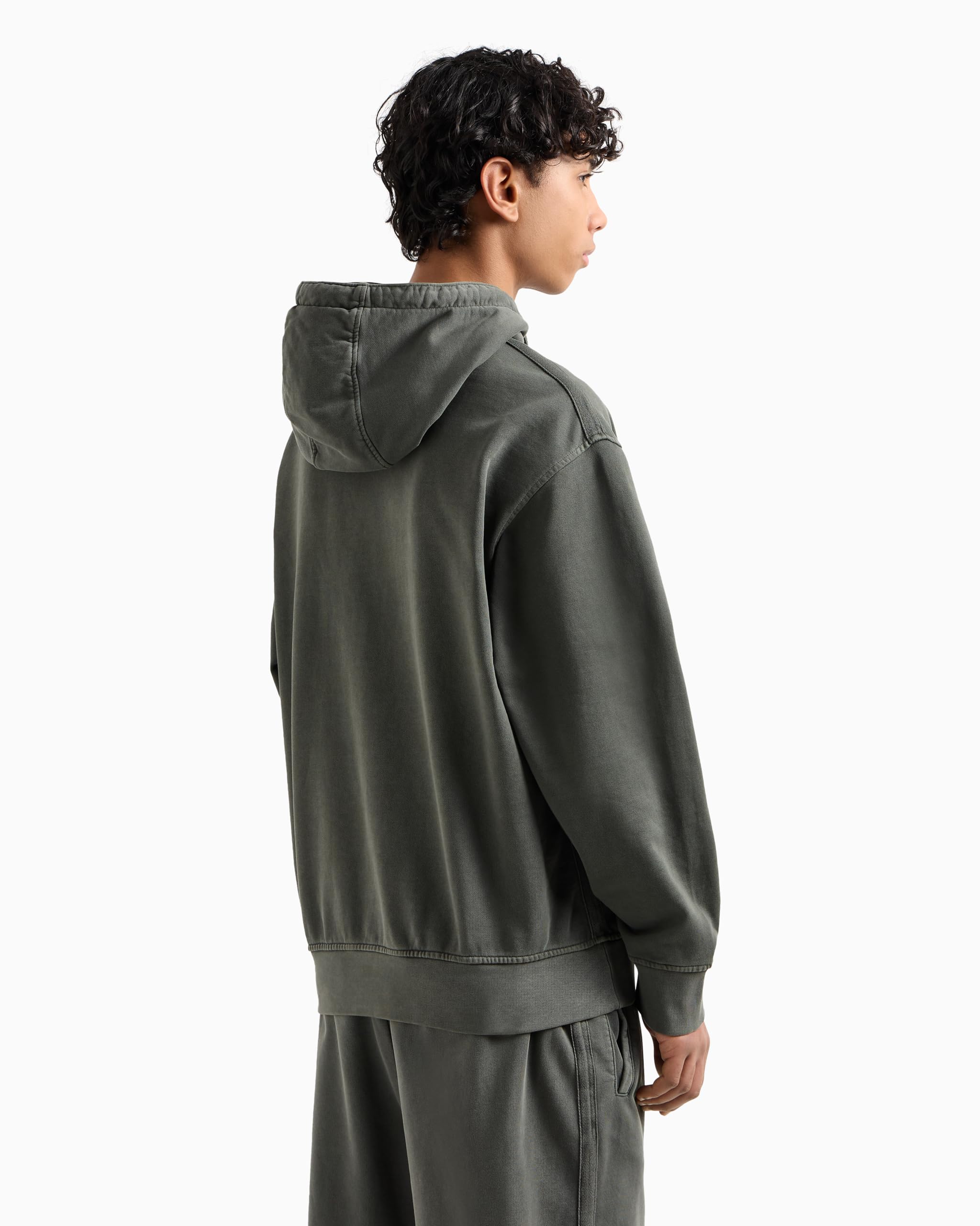 Armani Exchange Urban Heights, Cornely Logo Signature Felpa con Cappuccio Uomo (Pacco da 1)