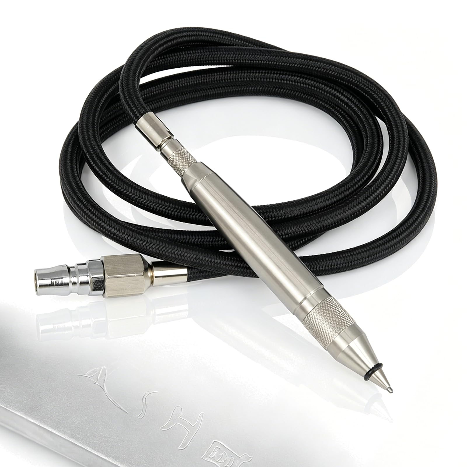 Stylo de gravure pneumatique, outil de gravure de précision pour métal, pierre, verre, bijoux – Fréquence de vibration de 3400/min, entrée d'air de 0,6 cm, pression de fonctionnement de 0,8 MPa