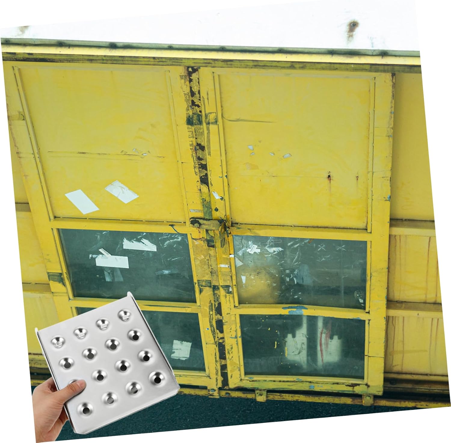 Folding Step for Truck and Trailer Boat Steps for Trailer Slip Foot Pedal Ladder Hitch