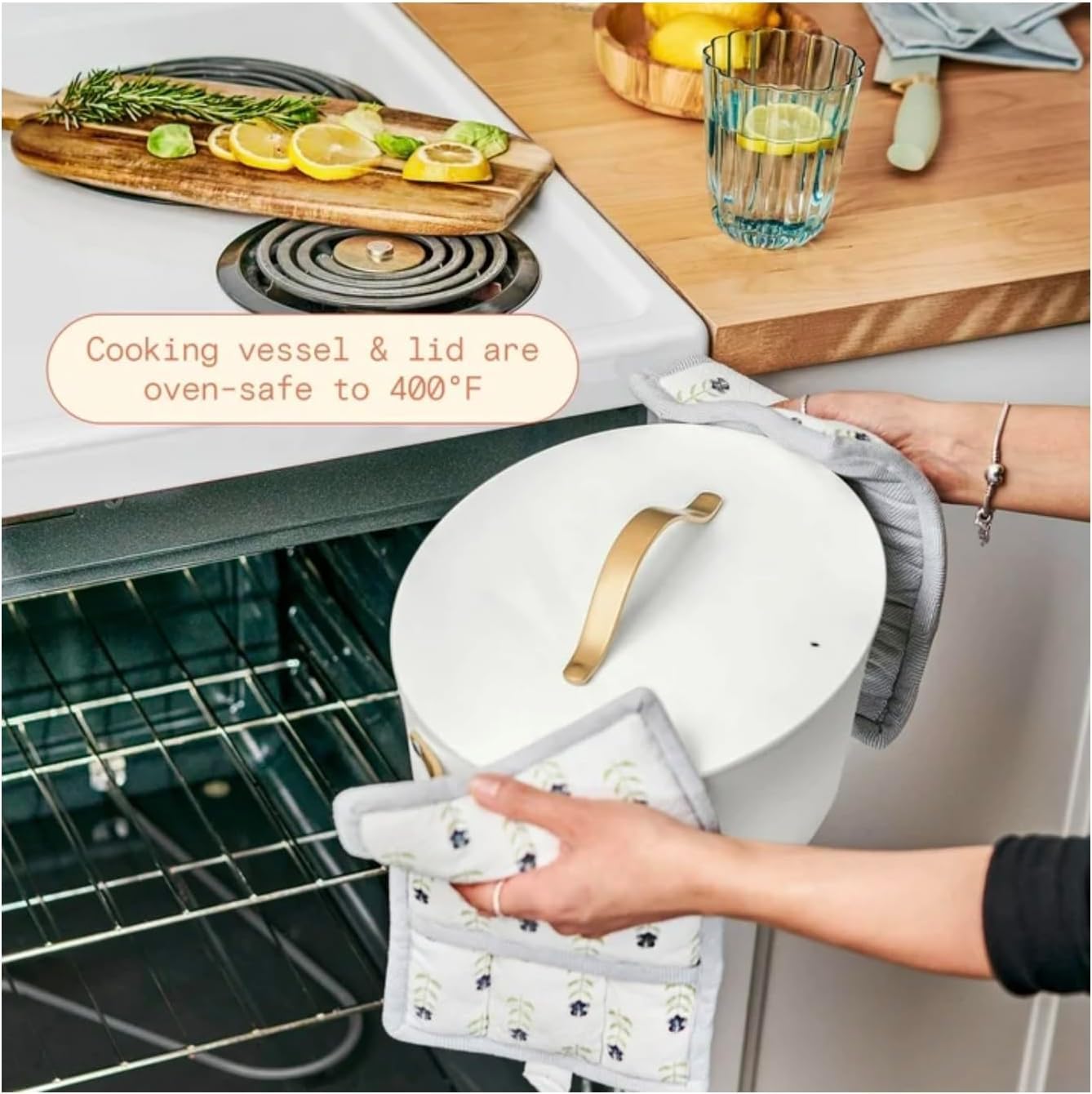 Beautiful 10 in 1, 6 Qt Electric Multi-Cooker, White Icing by Drew Barrymore