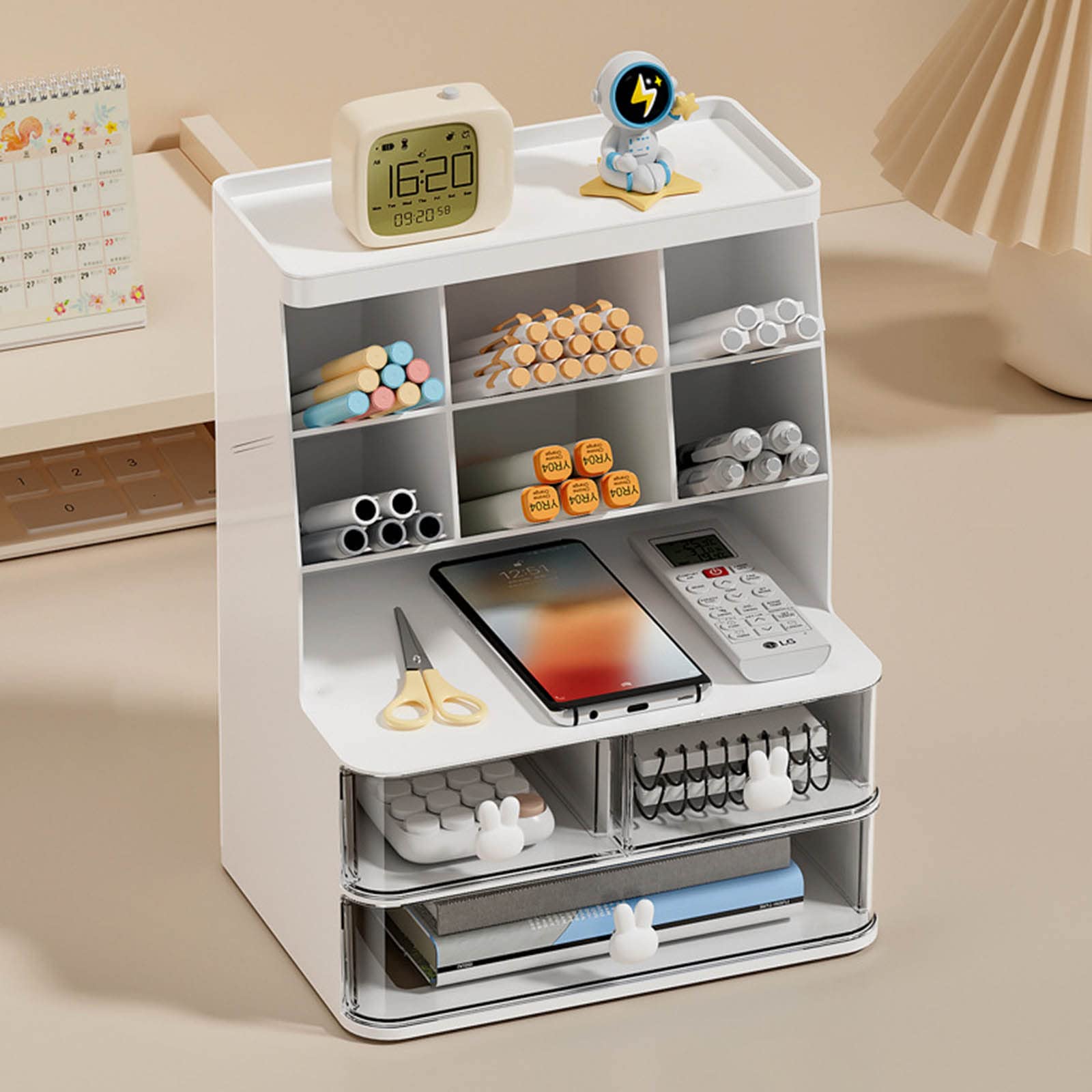 Boîte de rangement pour papeterie, porte-crayons, organiseur de bureau, fournitures scolaires pour étudiants, organiseur de bureau multifonction, porte-stylo pour la maison