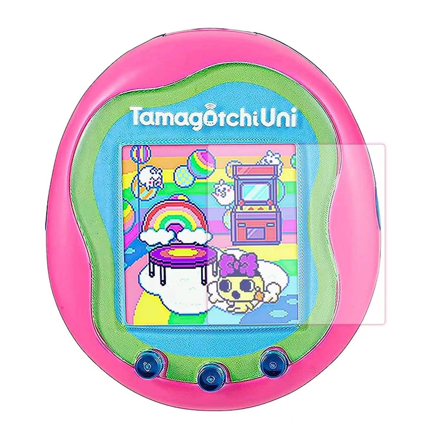 MGZNMTY 4 Pack Hard Screen Protector Compatible for Tamagotchi Uni Virtual Pet Machine