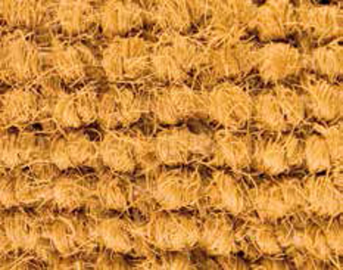 Kokos Fußmatte Kokosvelour Schmutzfang, Quadrate, extra Gross XXL, sehr robust, wetterfeste Türmatte, Fußabtreter, 120 x 45 x 1,5 cm
