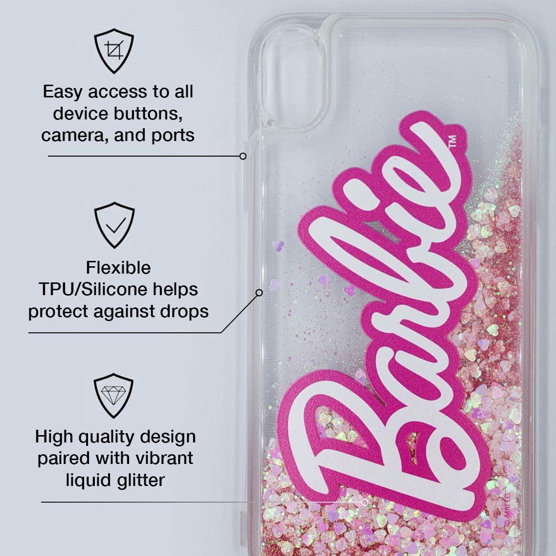 ERT GROUP Original Barbie TPU Case for iPhone XR, Liquid Silicone