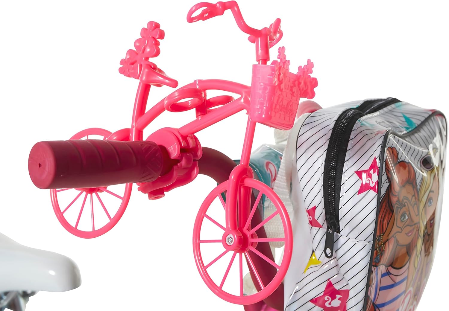 Dynacraft Barbie 16-inch Girls' Bike for Kids Ages 5-7 Years - Fun and Stylish Design, Sturdy and Durable, Perfect for Kids Learning to Ride, Easy to Assemble, Ideal for Young Riders