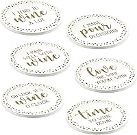 Vista 1 de Lillian Rose Juego de 36 posavasos para vino blanco y dorado