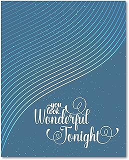 Wonderful Tonight by Eric Clapton - Love Wedding Song - Lyrics Inspired Print Illustration Classic Rock Music Wall Artwork